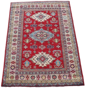 AN UZBEK KAZAK RUG 4'10" X 7'