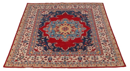 AN UZBEK TABRIZ RUG 8' X 9'7"