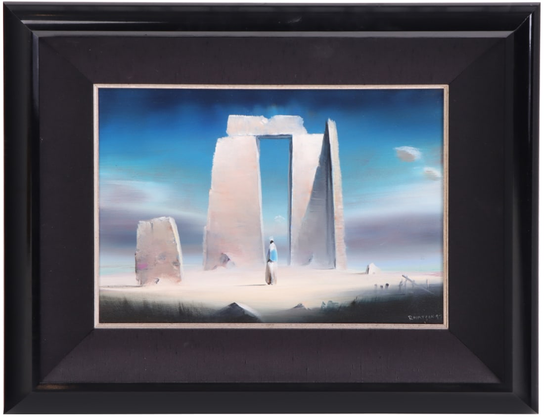 ROBERT WATSON (AMERICAN 1923-2004), "ROAD TO JERICHO," ACRYLIC ON CANVAS, SIGNED R. WATSON '97. (1 of 6)