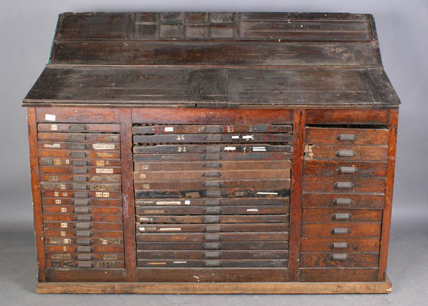 Antique printers desk deals