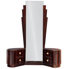 FRENCH ART DECO DRESSING TABLE BY ERIC BAGGE, CIRCA 1928.