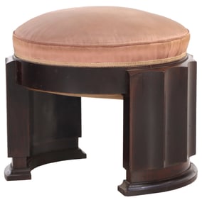 FRENCH ART DECO BENCH BY ERIC BAGGE, CIRCA 1928.
