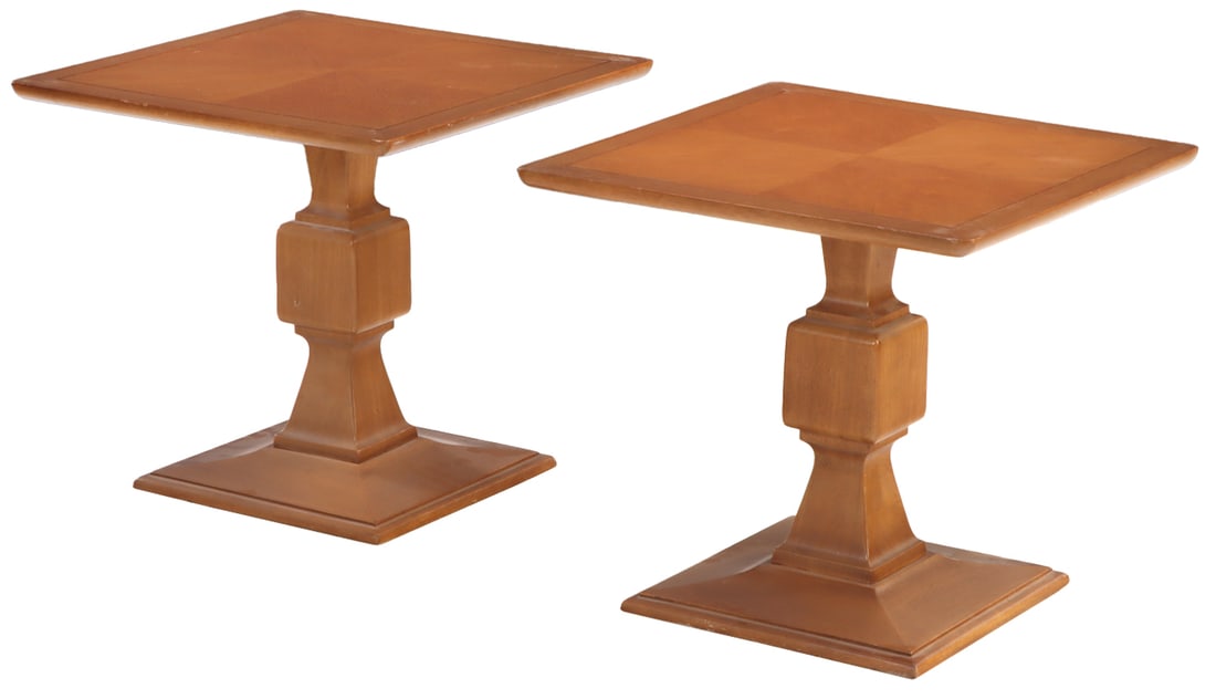 PAIR OF SIDE TABLES IN THE MANNER OF JEAN-CHARLES MOREUX, CIRCA 1960. (1 of 5)