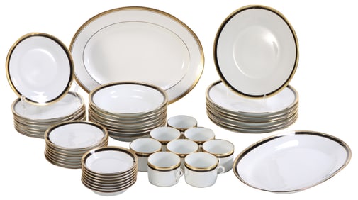 50 PC SET OF GINORI PALERMO CHINA SERVICE, INCLUDES 8 EACH CUPS, SAUCERS, DINNER, SALAD,