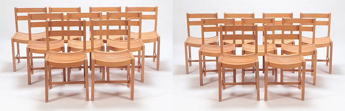 EIGHTEEN FRENCH CHAIRS C 1960.