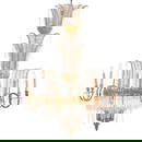 ELEGANT RUSSIAN STYLE BRONZE AND CRYSTAL CHANDELIER HAVING TEN LIGHTS.