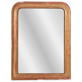 FRENCH LOUIS PHILIPPE GILTWOOD MIRROR C 1860