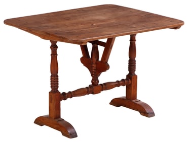 NINETEENTH CENTURY FRENCH TILT TOP WINE TASTING TABLE.