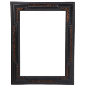 ITALIAN RIPPLE CARVED FRAME IN THE DUTCH TASTE HAVING A TWO TONE AND FAUX TORTOISE FINISH C 1940.