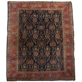 AN ANTIQUE SAROUK RUG 8'6" x 11'6"