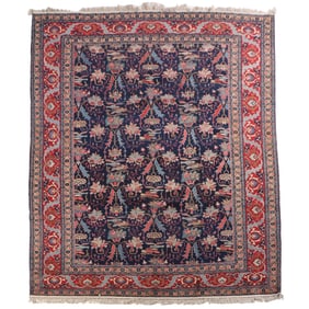 AN ANTIQUE TABRIZ RUG 9'2" x 13'9"
