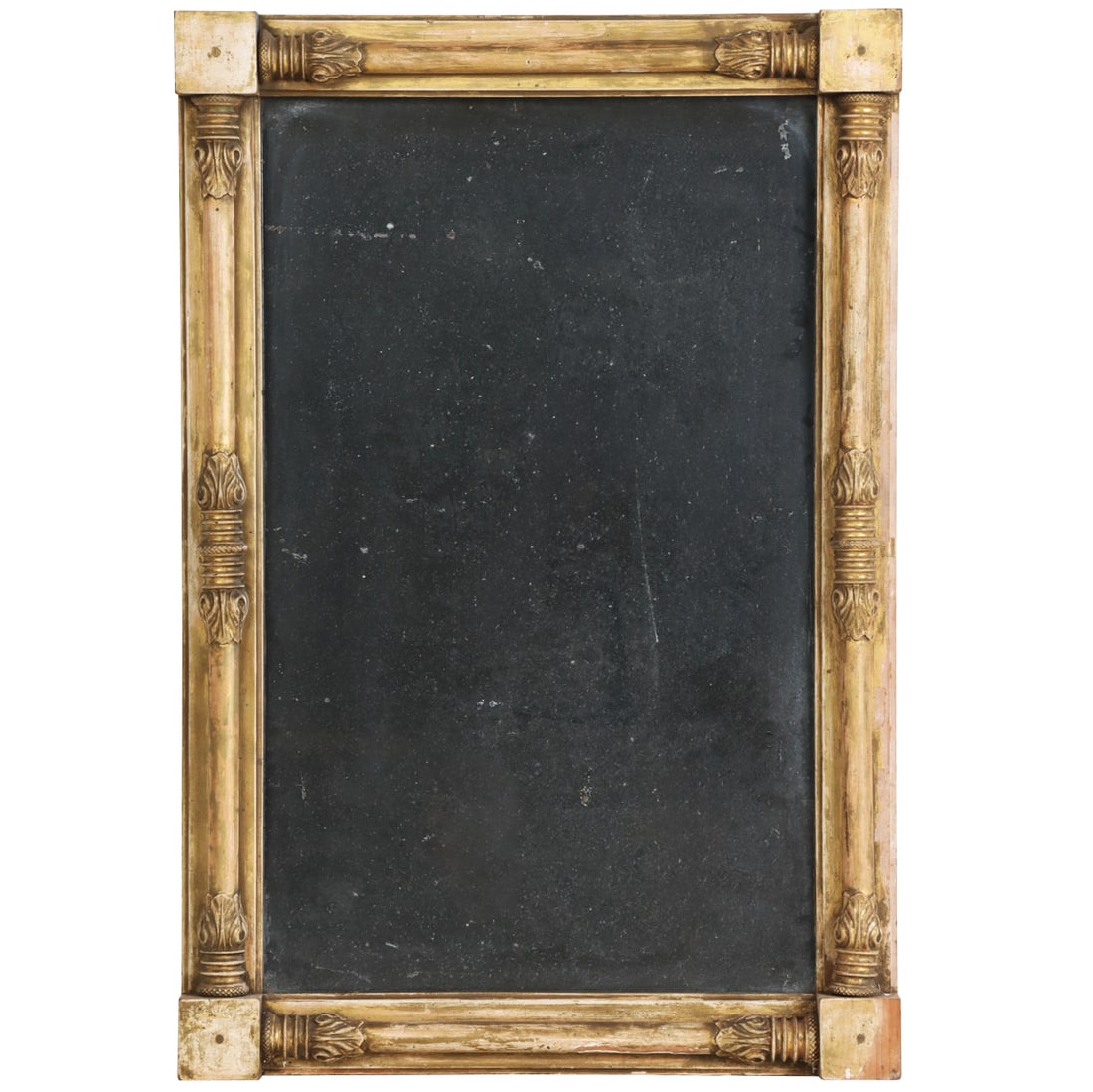 A NINETEENTH CENTURY CONTINENTAL, NEOCLASSICAL STYLE GESSO AND GILTWOOD MIRROR. (1 of 4)