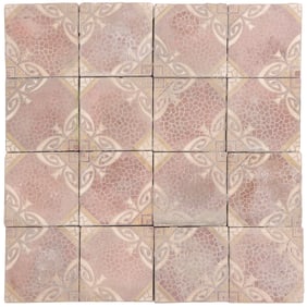 APPROXIMATELY 176 SQUARE FEET ( 400 PIECES) OF NINETEENTH CENTURY ENCAUSTIC FLOOR TILES.