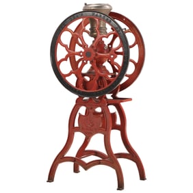 RARE LARGE CAST IRON COFFEE GRINDER BY CHARLES PARKER MERIDEN CT.