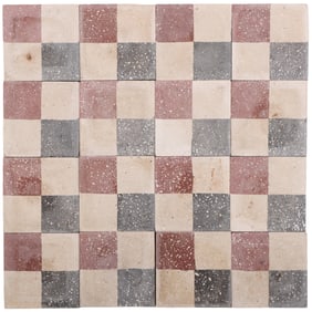 APPROXIMATELY 105 SQUARE FEET (237 PIECES) OF NINETEENTH CENTURY ENCAUSTIC FLOOR TILES, CRATED.
