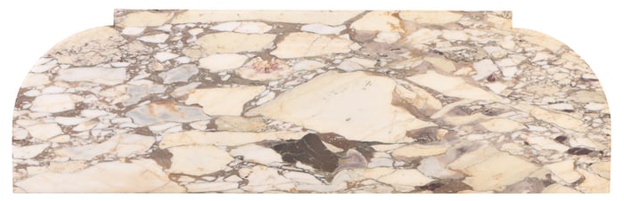 A FRENCH MARBLE SLAB FROM A PIECE OF FURNITURE C 1900.