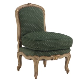 PAINTED FRENCH LOUIS XV STYLE BOUDOIR CHAIR C 1920.