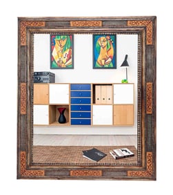 DUTCH STYLE DECORATIVE MIRROR.