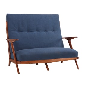 NEWLY UPHOLSTERED ANGULAR SOFA C 1960.