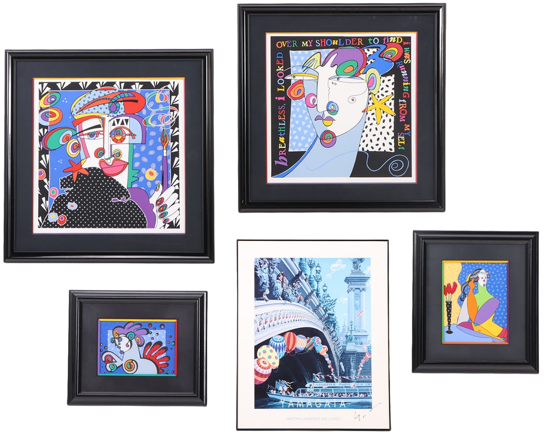 JULIE CHALEFF FEINGOLD (AMERICAN B. 1957) FOUR ARTWORKS INCLUDES 2 ACRYLIC ON CANVAS, 2 (1 of 15)