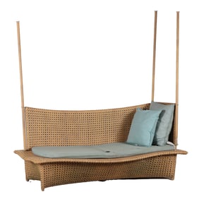 A WOVEN DEDON DAYDREAM DAYBED.