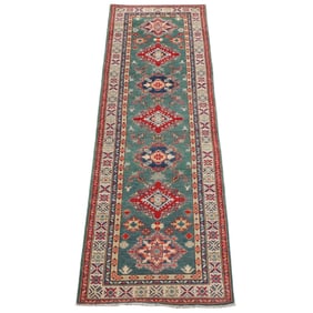 AN UZBEK KAZAK RUNNER RUG 2'9" X 9'9"