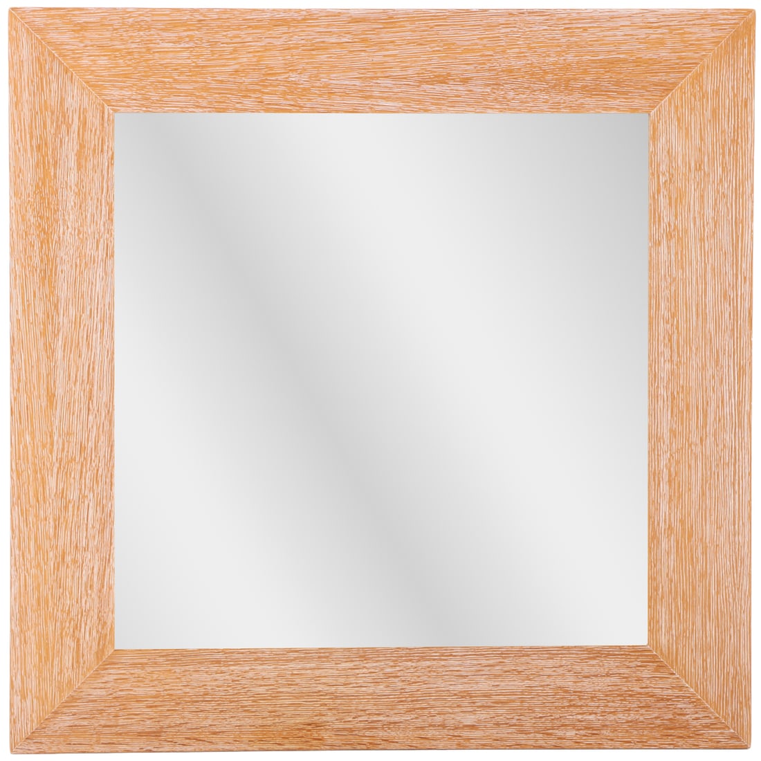 A MODERN FRENCH CERUSED OAK MIRROR. (1 of 6)