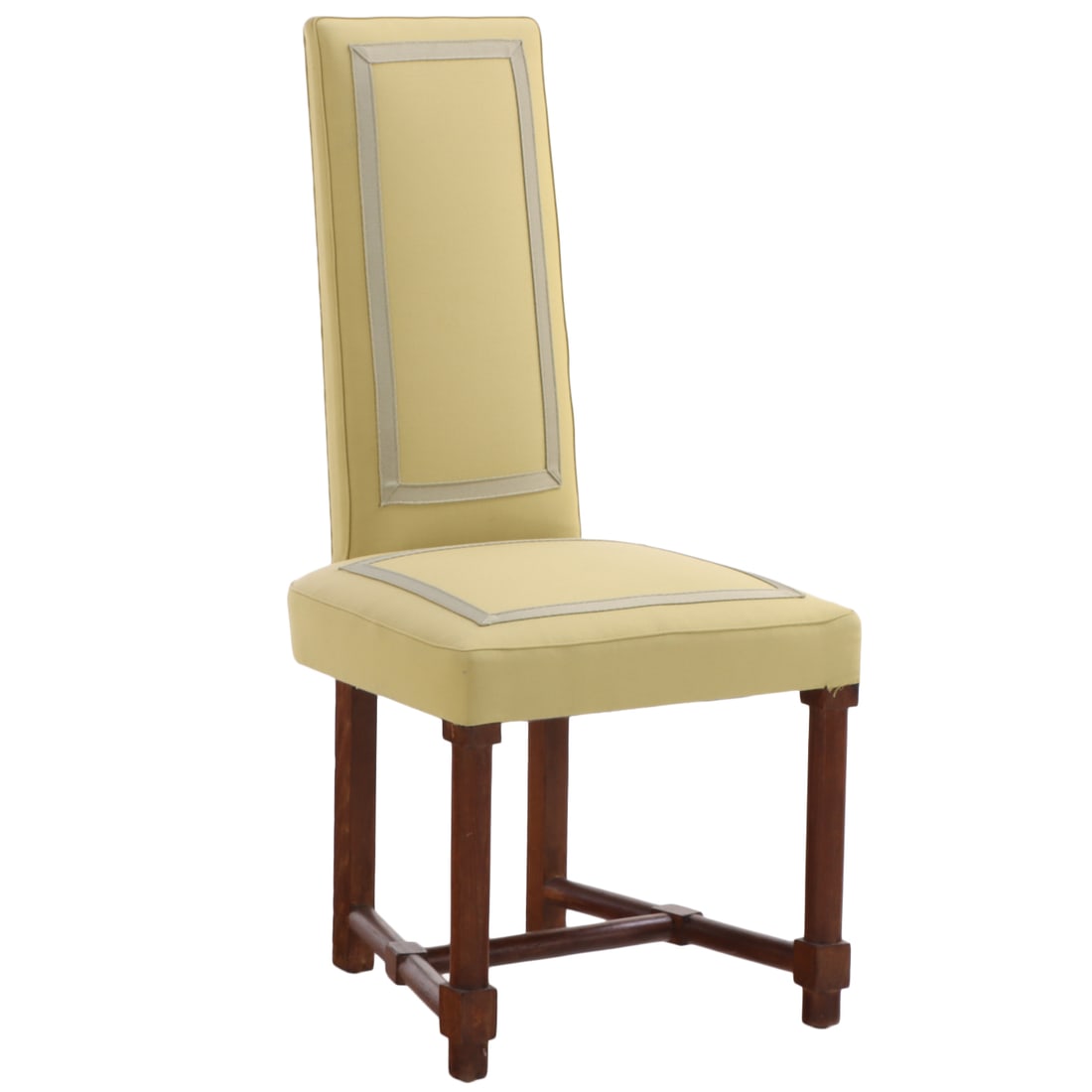 A SINGLE SIDE CHAIR BY JAQUES ADNET C 1940. (1 of 6)