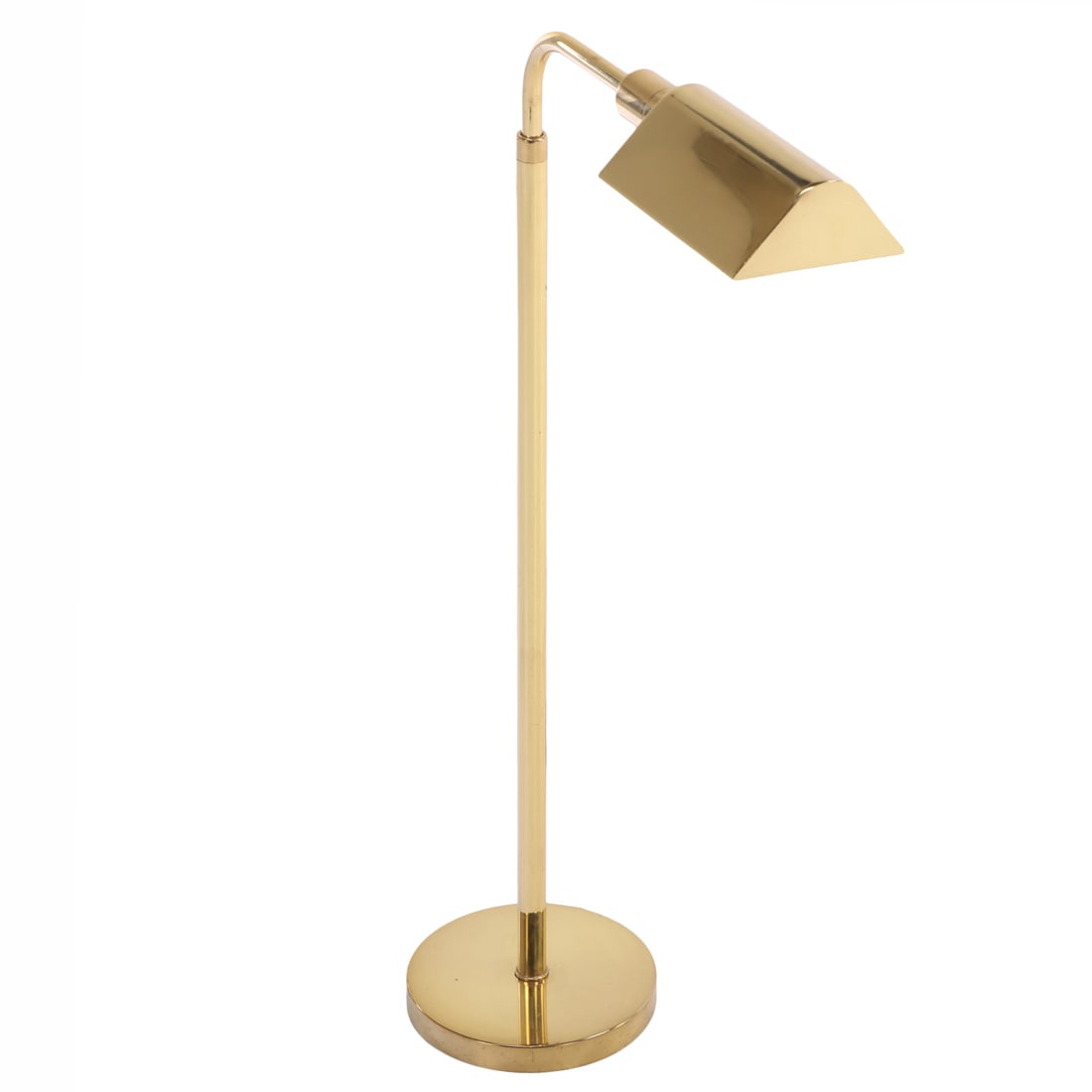 ADJUSTABLE BRASS FLOOR LAMP C 1970. (1 of 5)