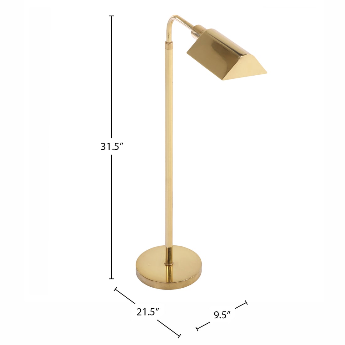 ADJUSTABLE BRASS FLOOR LAMP C 1970. - 2