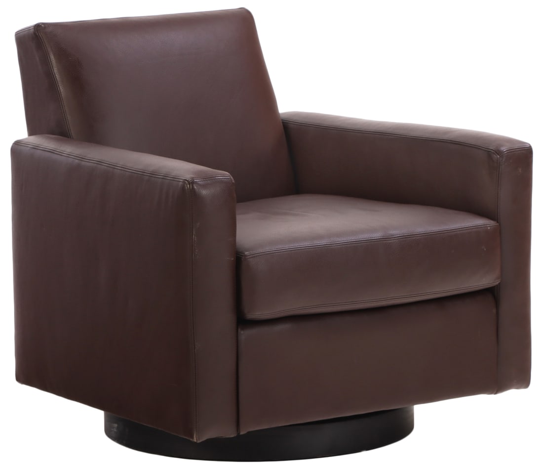LAIRD LEATHER SWIVEL CHAIR (1 of 7)