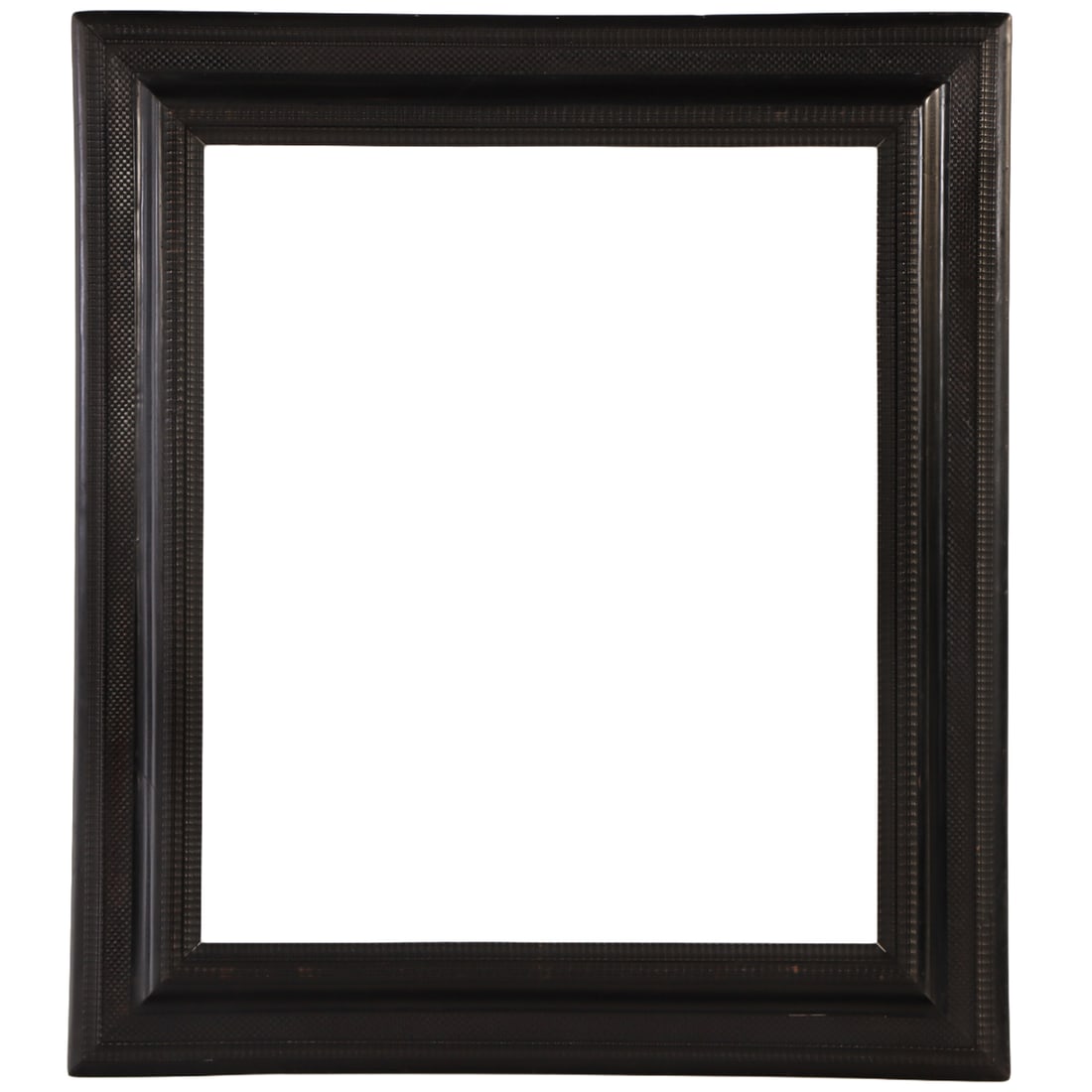 40" RIPPLE CARVED EBONIZED FRAME C 1940. (1 of 5)