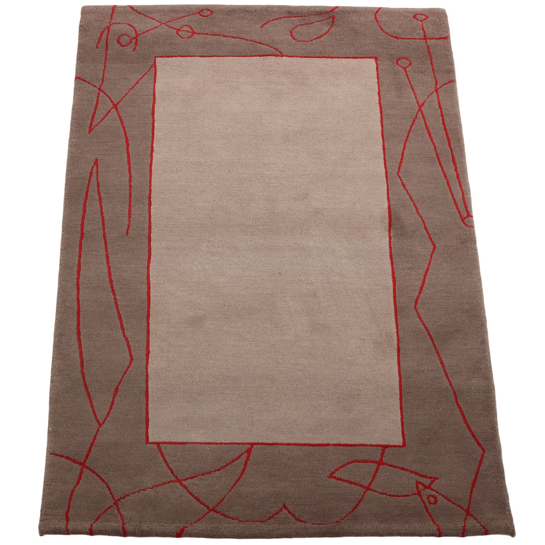 TIBETAN MODERN RUG 4' 11" X 3' (1 of 6)