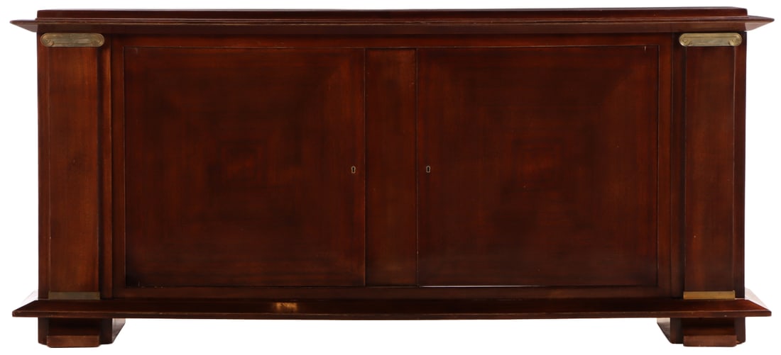 MAHOGANY AND BRONZE MOUNTED FRENCH SIDEBOARD HAVING TWO DOORS IN THE MANNER OF ANDRE ARBUS C (1 of 6)