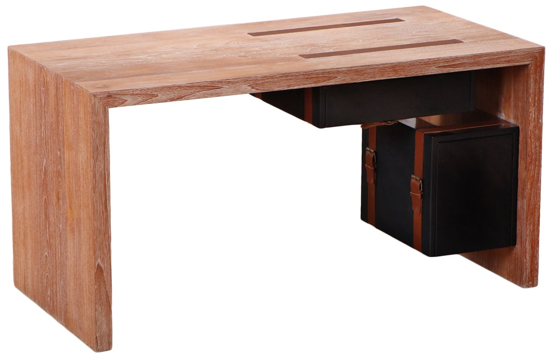 CERUSED AND LACQUERED WOOD TWO DRAWER WRITING DESK DESIGNED BY MAXIMILIAN EICKE FOR HIS BRAND MAX ID (1 of 7)