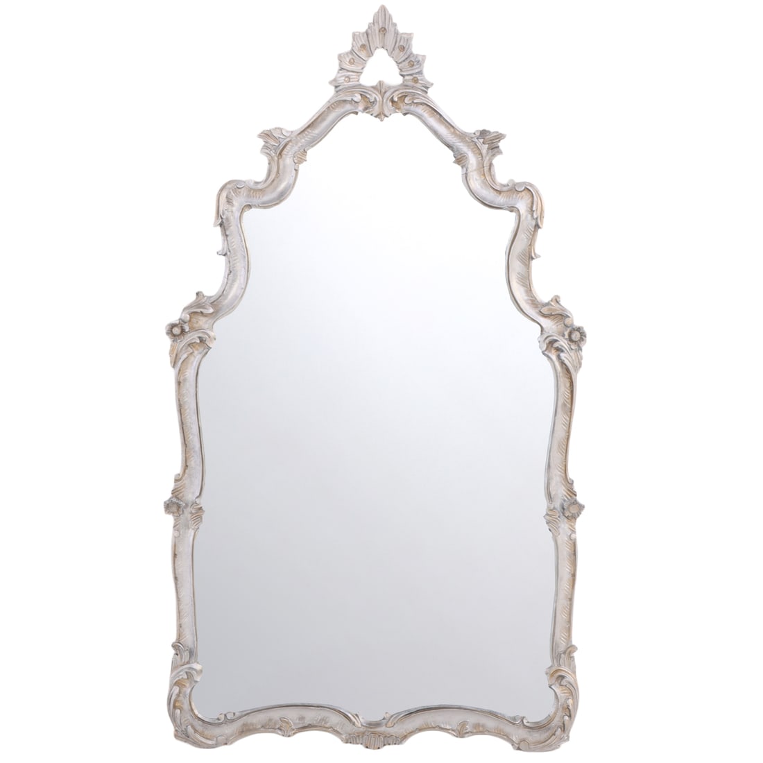 VENETIAN STYLE PAINTED AND CARVED WOOD ITALIAN MIRROR C 1950. (1 of 7)