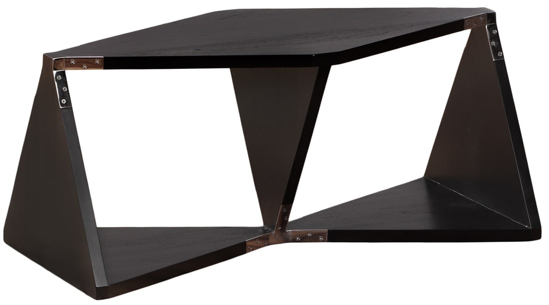 AN EBONIZED TEAK COFFEE TABLE OR SHELF (IF TURNED VERTICALLY) DESIGNED BY MAXIMILIAN EICKE FOR MAX (1 of 5)