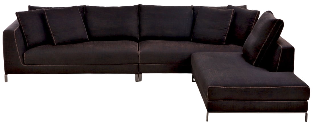 B & B ITALIA SOFA IN THREE PIECES. LABELED. (1 of 9)