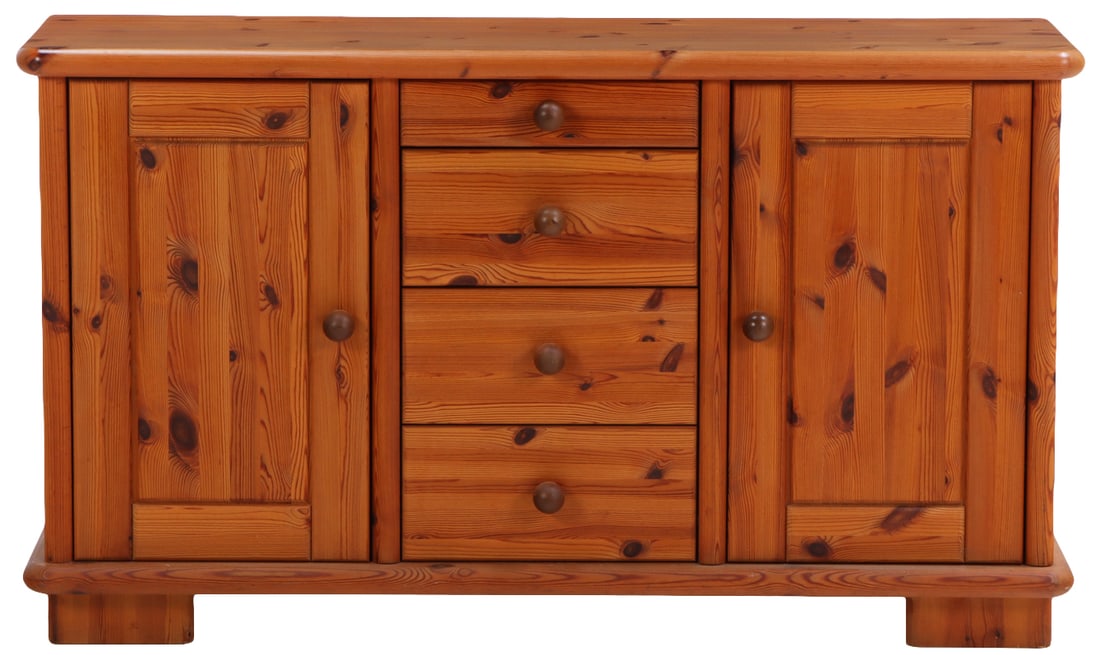 A SWEDISH PINE SIDEBOARD C 1960. (1 of 7)