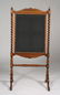 VICTORIAN ROSEWOOD FIRE SCREEN EMBROIDERED PANEL - 6