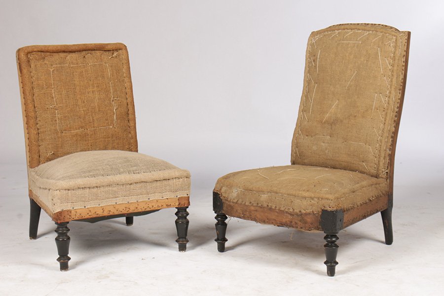 PR NAPOLEON III CHAIRS: A pair of Napoleon III chairs circa 1880.