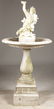 ITALIAN CARVED MARBLE PUTTI FOUNTAIN 19TH C.