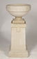 PR GALLOWAY ART DECO BUFF TERRACOTTA 38" URNS c 1930 - 2