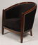 PR OF ART DECO STYLE CLUB CHAIRS BARREL BACK - 2