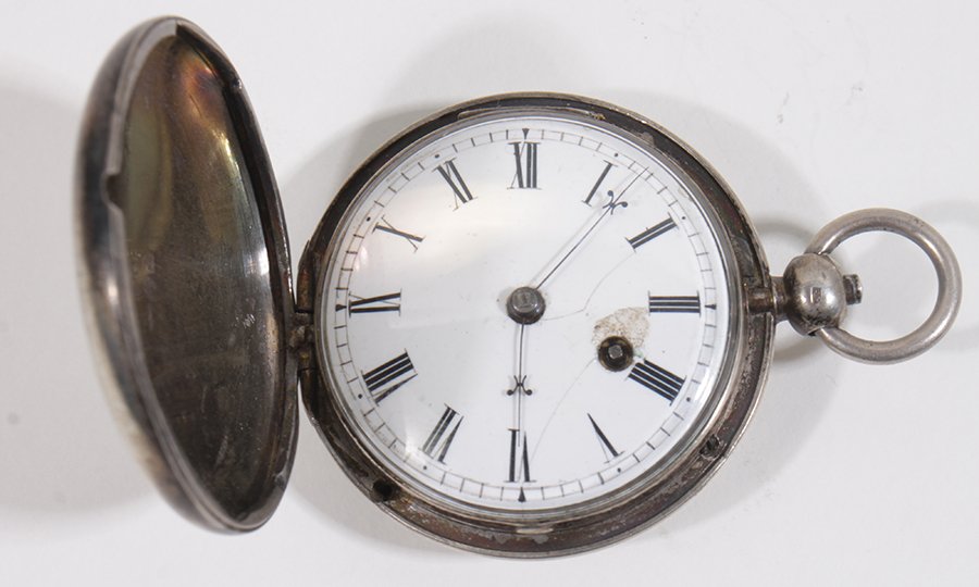 ENGLISH STERLING SILVER POCKET WATCH PEARMAN 1780: An early English sterling silver pocket watch by Pearman-Coventry #1819 circa 1780. Having magnificently engraved and pierced plates and bridges, hunter case and fusee movement. Dia: 2.25"