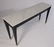 LOUIS 16 STYLE EBONIZED CONSOLE TABLE MARBLE 1940 - 3