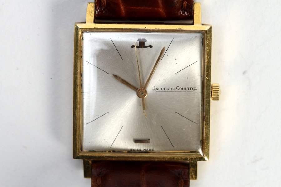 18K YELLOW GOLD GENTS JAEGER LECOULTRE WRISTWATCH (1 of 4)