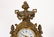 ALABASTER DORE BRONZE FRENCH MANTLE CLOCK SIGNED - 3