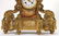 ALABASTER DORE BRONZE FRENCH MANTLE CLOCK SIGNED - 4