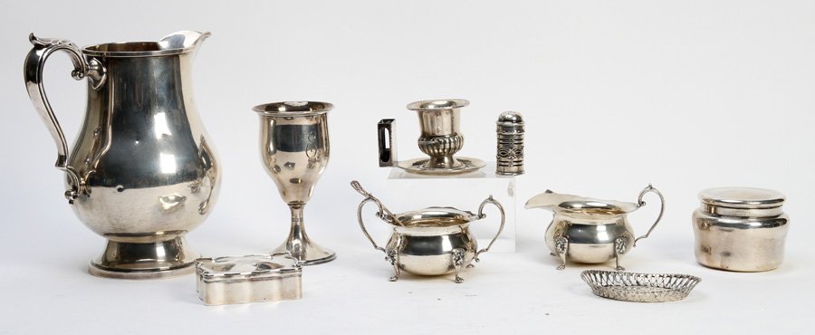 11 PC STERLING SILVER LOT FISHER 50.43 TROY OZ (1 of 6)